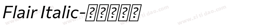 Flair Italic字体转换